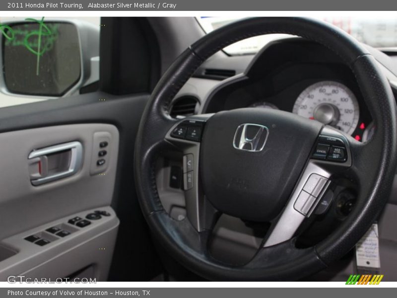 Alabaster Silver Metallic / Gray 2011 Honda Pilot Touring