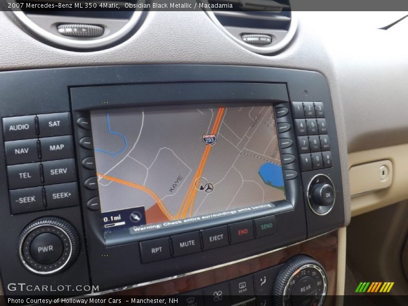 Obsidian Black Metallic / Macadamia 2007 Mercedes-Benz ML 350 4Matic