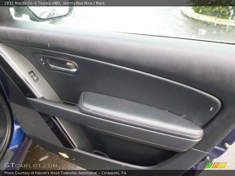 Stormy Blue Mica / Black 2012 Mazda CX-9 Touring AWD