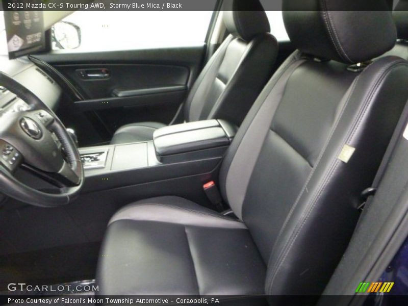 Stormy Blue Mica / Black 2012 Mazda CX-9 Touring AWD
