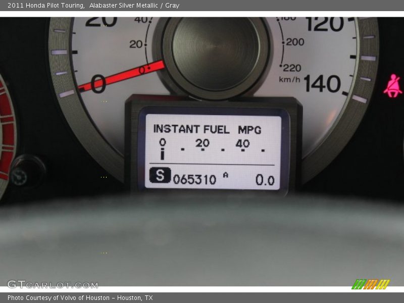 Alabaster Silver Metallic / Gray 2011 Honda Pilot Touring