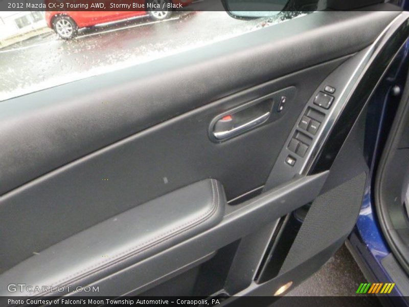 Stormy Blue Mica / Black 2012 Mazda CX-9 Touring AWD