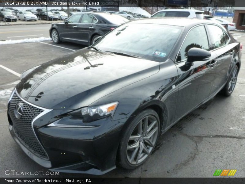 Obsidian Black / Rioja Red 2014 Lexus IS 250 AWD