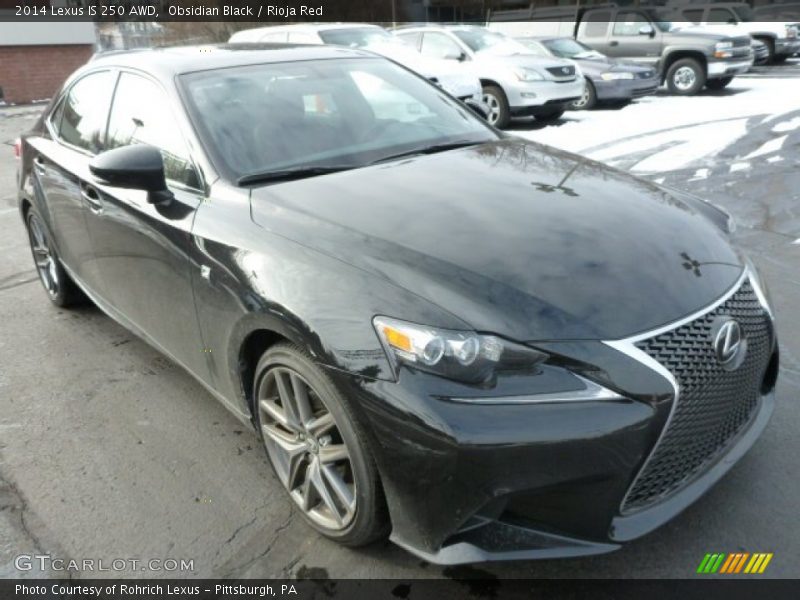 Obsidian Black / Rioja Red 2014 Lexus IS 250 AWD