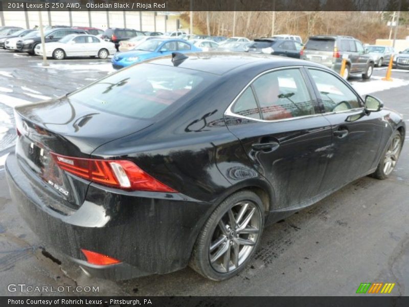Obsidian Black / Rioja Red 2014 Lexus IS 250 AWD