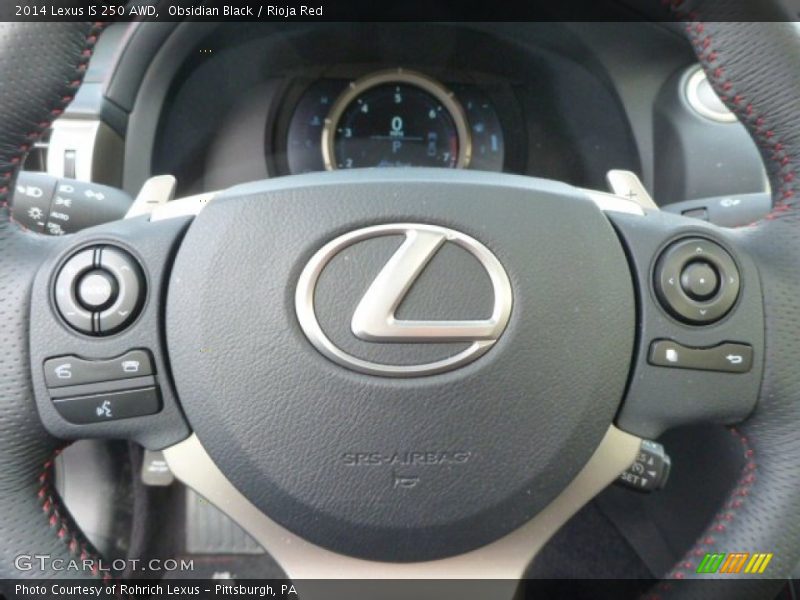 Obsidian Black / Rioja Red 2014 Lexus IS 250 AWD