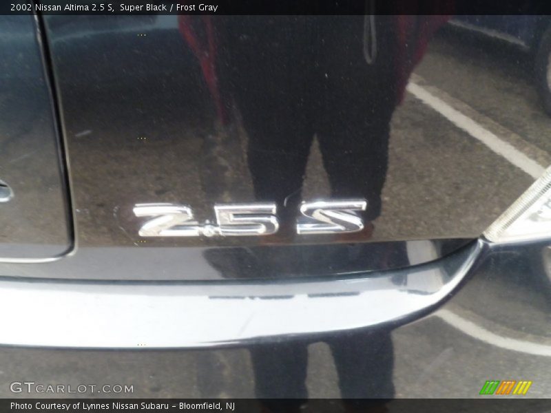 Super Black / Frost Gray 2002 Nissan Altima 2.5 S