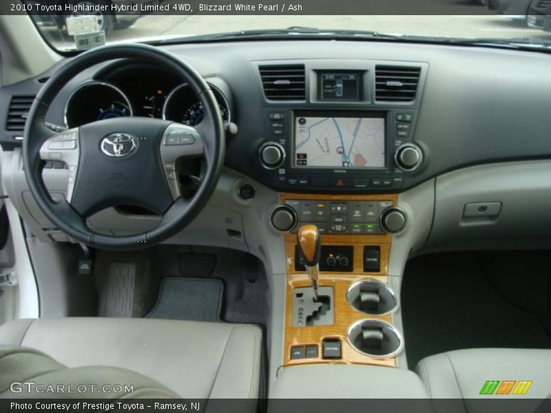 Blizzard White Pearl / Ash 2010 Toyota Highlander Hybrid Limited 4WD