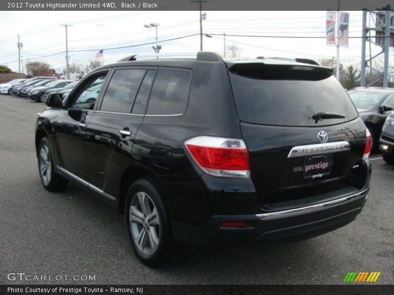 Black / Black 2012 Toyota Highlander Limited 4WD
