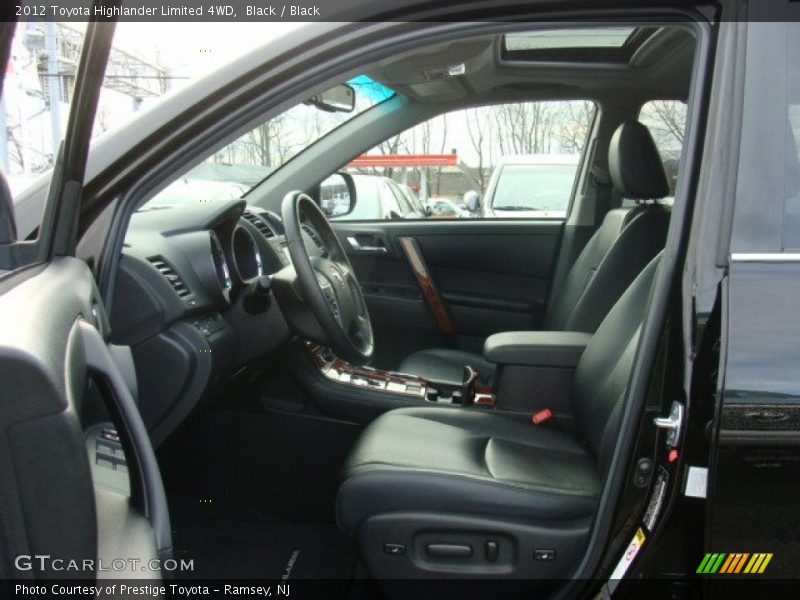 Black / Black 2012 Toyota Highlander Limited 4WD