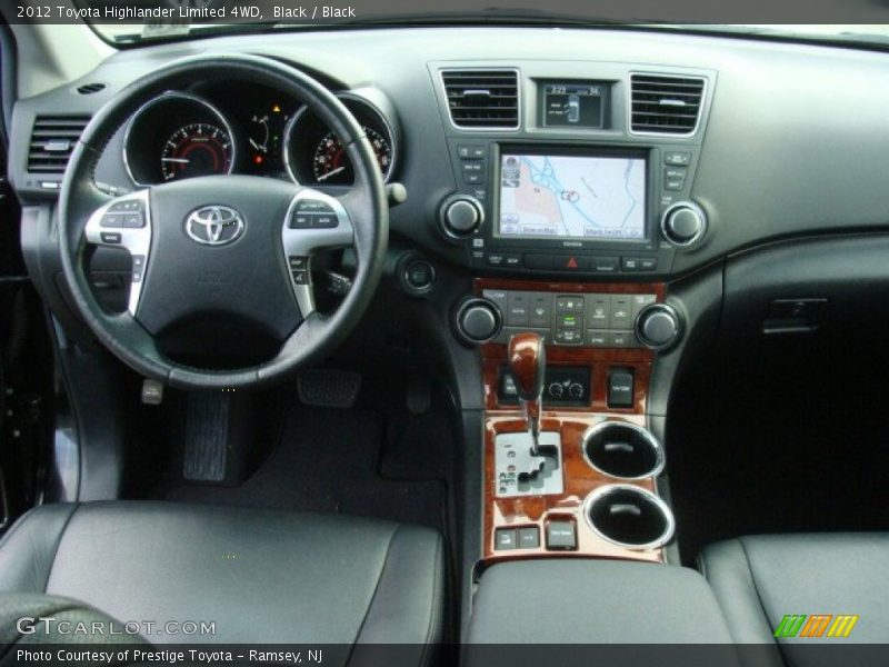 Black / Black 2012 Toyota Highlander Limited 4WD