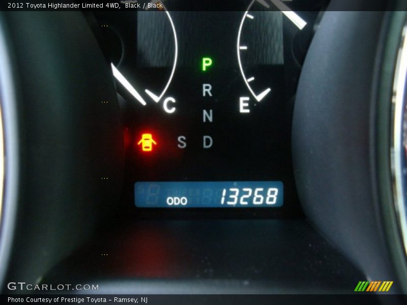 Black / Black 2012 Toyota Highlander Limited 4WD