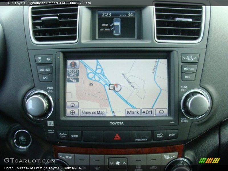 Black / Black 2012 Toyota Highlander Limited 4WD
