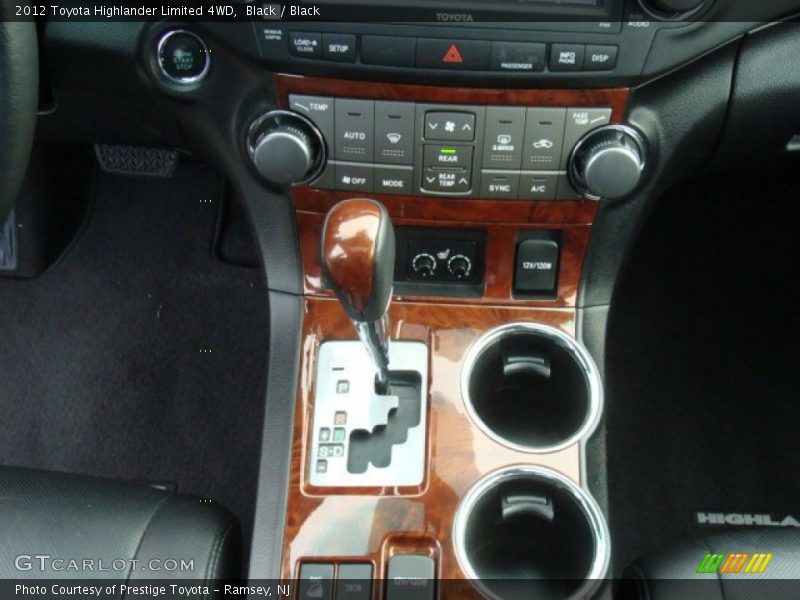 Black / Black 2012 Toyota Highlander Limited 4WD