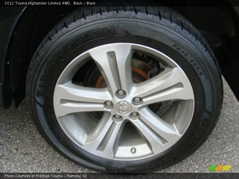 Black / Black 2012 Toyota Highlander Limited 4WD