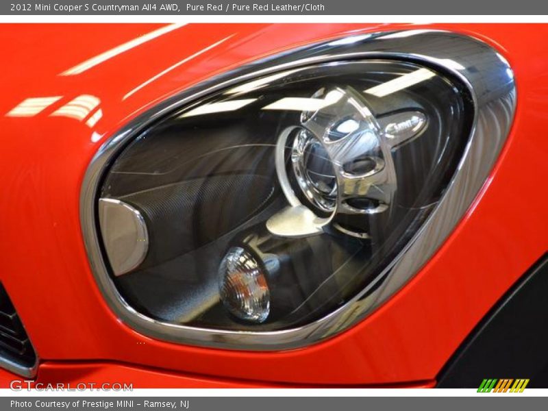 Pure Red / Pure Red Leather/Cloth 2012 Mini Cooper S Countryman All4 AWD