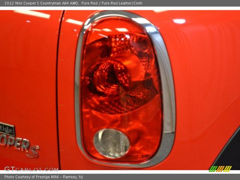 Pure Red / Pure Red Leather/Cloth 2012 Mini Cooper S Countryman All4 AWD
