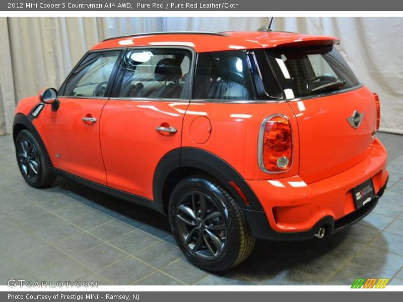 Pure Red / Pure Red Leather/Cloth 2012 Mini Cooper S Countryman All4 AWD