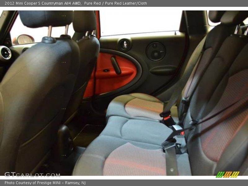 Pure Red / Pure Red Leather/Cloth 2012 Mini Cooper S Countryman All4 AWD