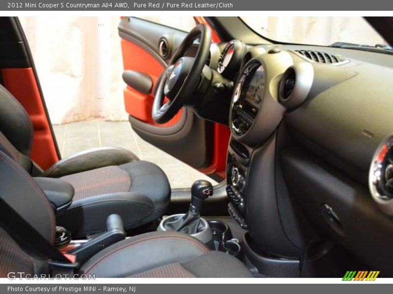 Pure Red / Pure Red Leather/Cloth 2012 Mini Cooper S Countryman All4 AWD
