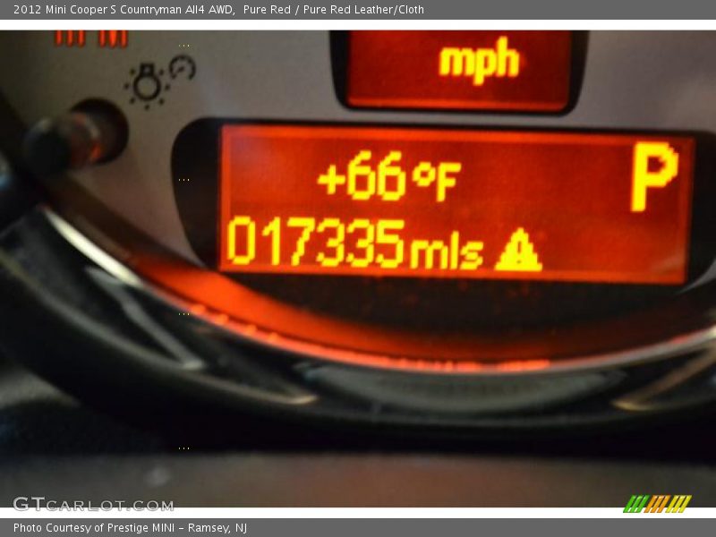 Pure Red / Pure Red Leather/Cloth 2012 Mini Cooper S Countryman All4 AWD