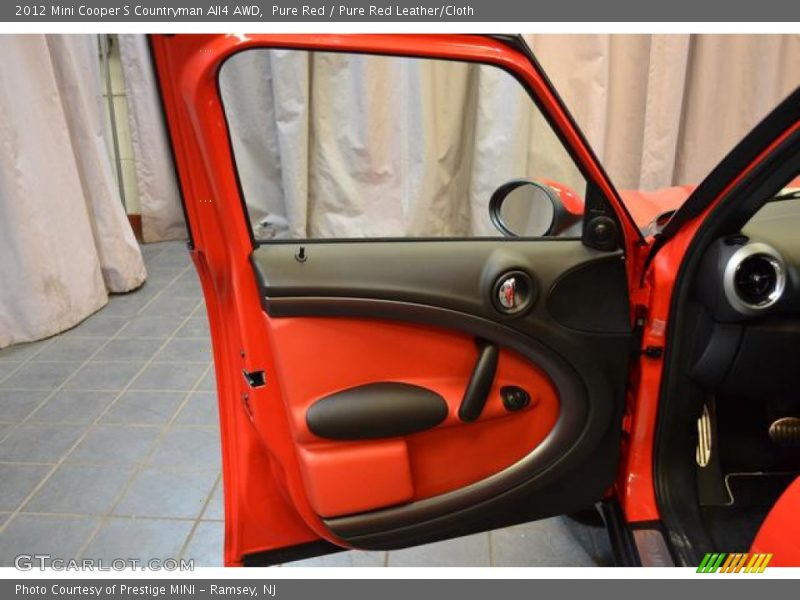 Pure Red / Pure Red Leather/Cloth 2012 Mini Cooper S Countryman All4 AWD