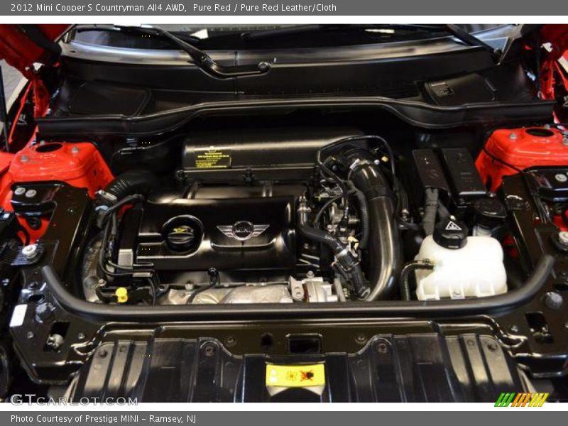 Pure Red / Pure Red Leather/Cloth 2012 Mini Cooper S Countryman All4 AWD