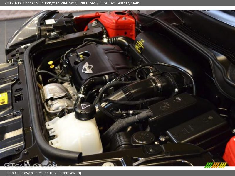 Pure Red / Pure Red Leather/Cloth 2012 Mini Cooper S Countryman All4 AWD