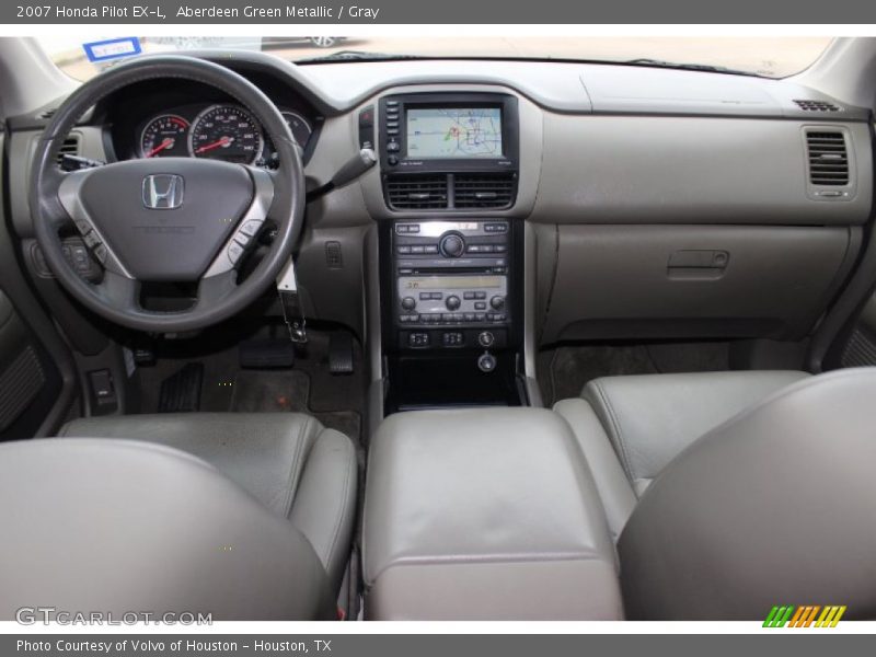 Aberdeen Green Metallic / Gray 2007 Honda Pilot EX-L