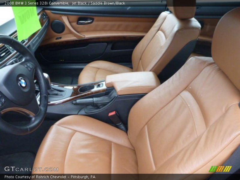 Jet Black / Saddle Brown/Black 2008 BMW 3 Series 328i Convertible
