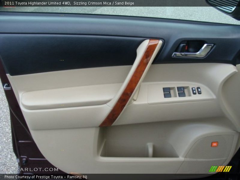 Sizzling Crimson Mica / Sand Beige 2011 Toyota Highlander Limited 4WD