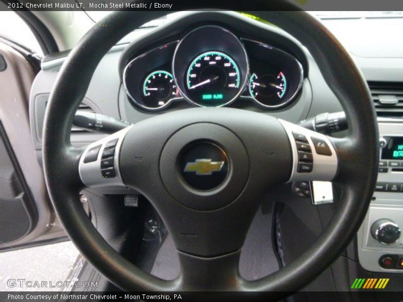 Mocha Steel Metallic / Ebony 2012 Chevrolet Malibu LT