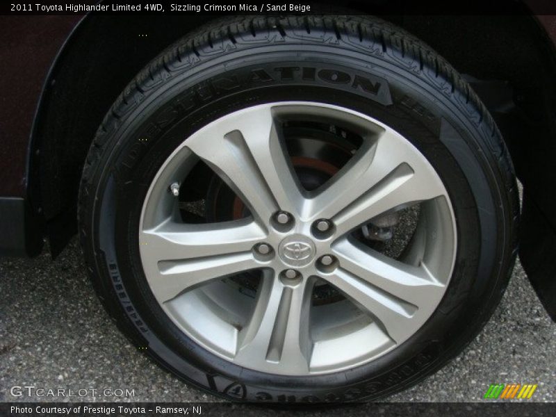 Sizzling Crimson Mica / Sand Beige 2011 Toyota Highlander Limited 4WD