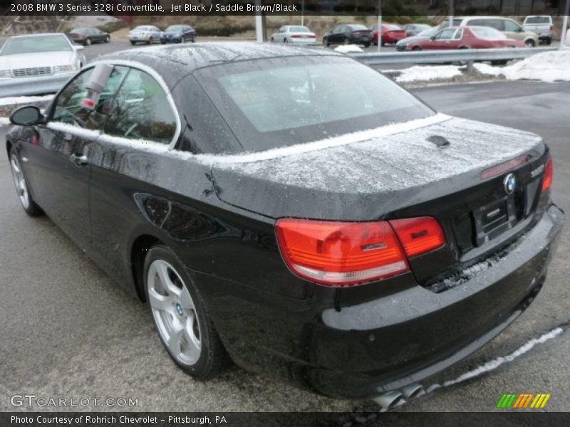 Jet Black / Saddle Brown/Black 2008 BMW 3 Series 328i Convertible