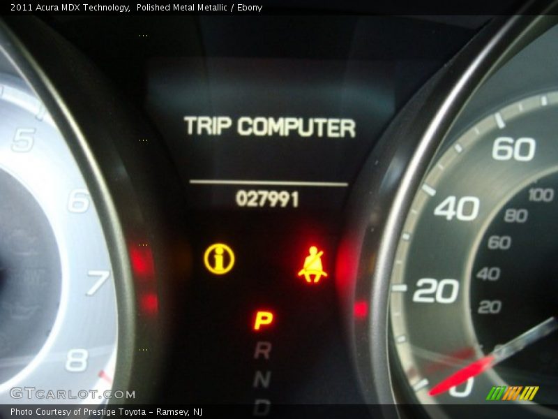 Polished Metal Metallic / Ebony 2011 Acura MDX Technology