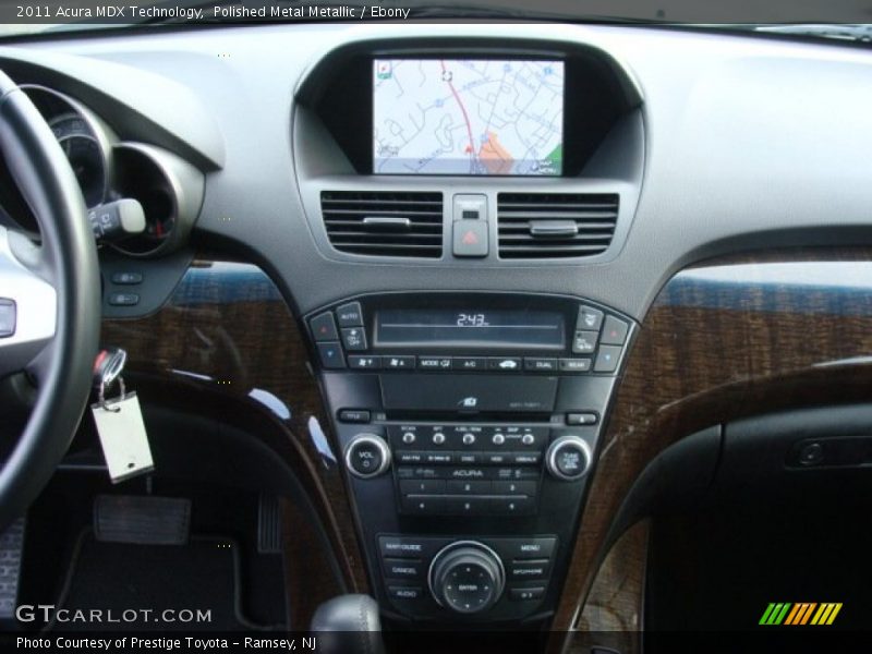 Polished Metal Metallic / Ebony 2011 Acura MDX Technology