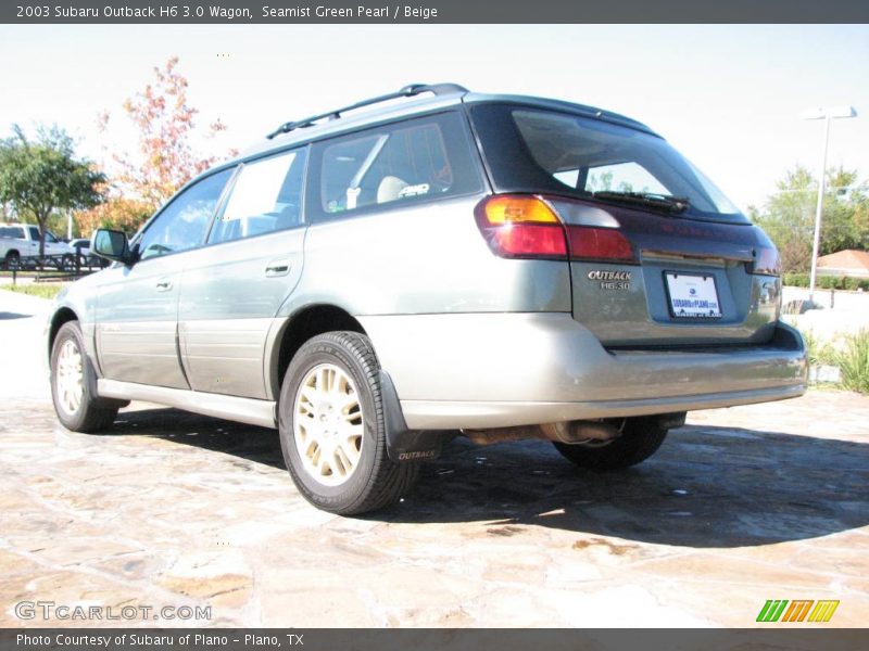 Seamist Green Pearl / Beige 2003 Subaru Outback H6 3.0 Wagon