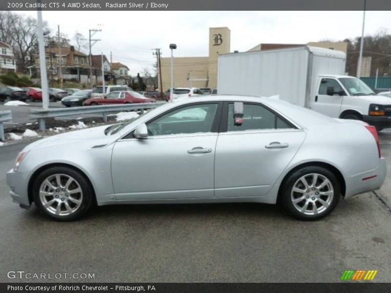 Radiant Silver / Ebony 2009 Cadillac CTS 4 AWD Sedan