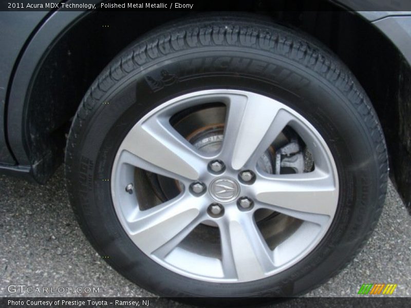 Polished Metal Metallic / Ebony 2011 Acura MDX Technology