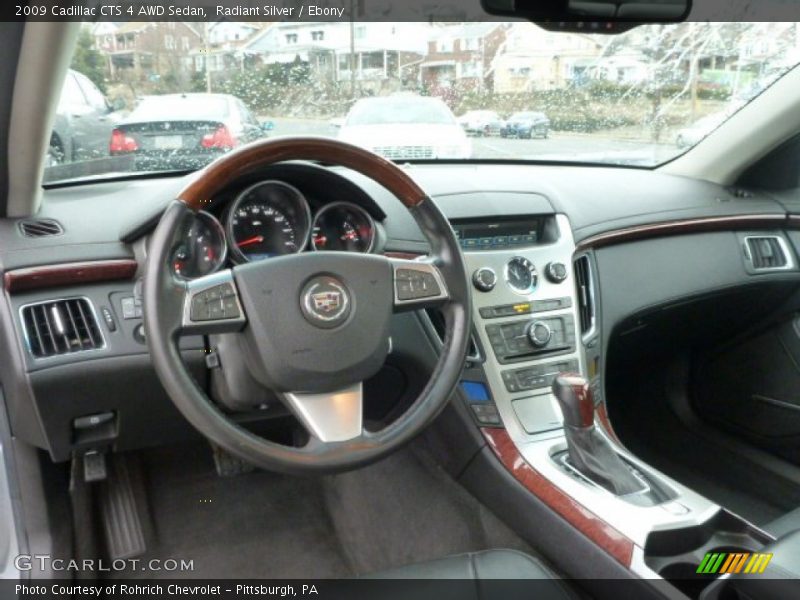 Radiant Silver / Ebony 2009 Cadillac CTS 4 AWD Sedan