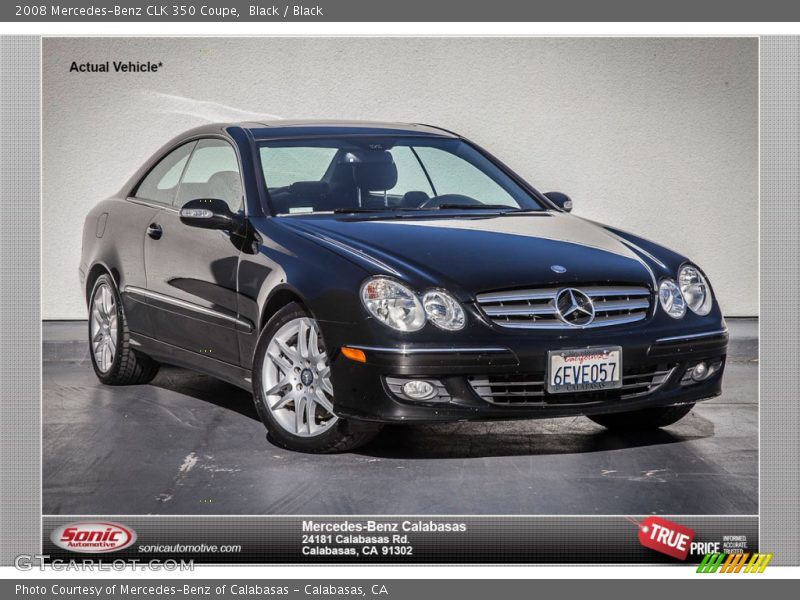 Black / Black 2008 Mercedes-Benz CLK 350 Coupe