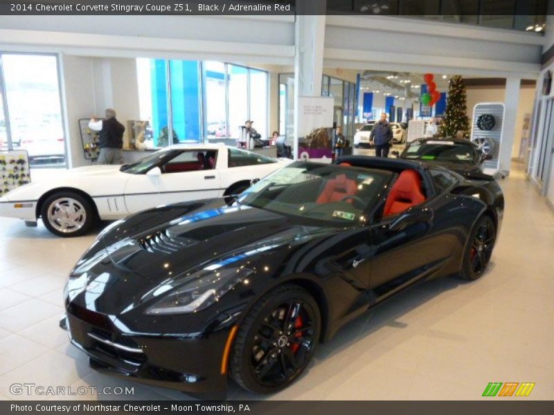 Black / Adrenaline Red 2014 Chevrolet Corvette Stingray Coupe Z51