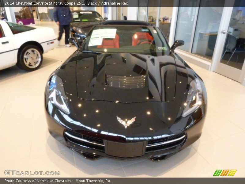 Black / Adrenaline Red 2014 Chevrolet Corvette Stingray Coupe Z51