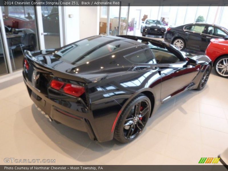 Black / Adrenaline Red 2014 Chevrolet Corvette Stingray Coupe Z51