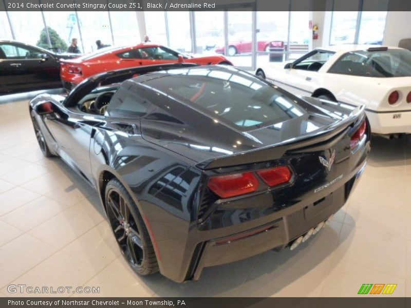 Black / Adrenaline Red 2014 Chevrolet Corvette Stingray Coupe Z51