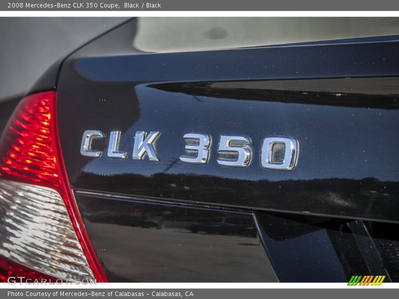 Black / Black 2008 Mercedes-Benz CLK 350 Coupe