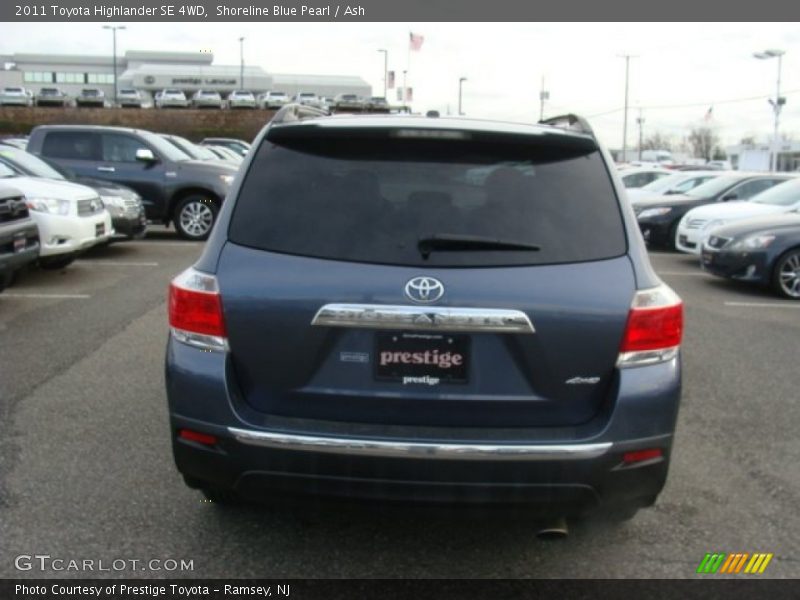 Shoreline Blue Pearl / Ash 2011 Toyota Highlander SE 4WD