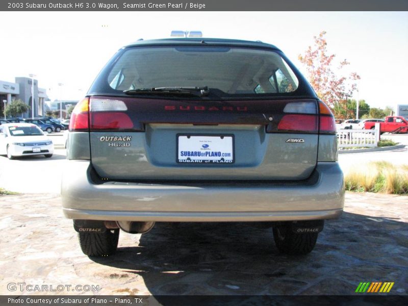 Seamist Green Pearl / Beige 2003 Subaru Outback H6 3.0 Wagon