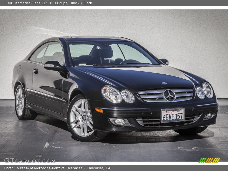 Black / Black 2008 Mercedes-Benz CLK 350 Coupe