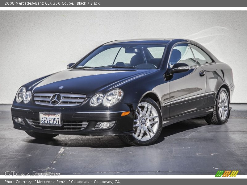 Black / Black 2008 Mercedes-Benz CLK 350 Coupe